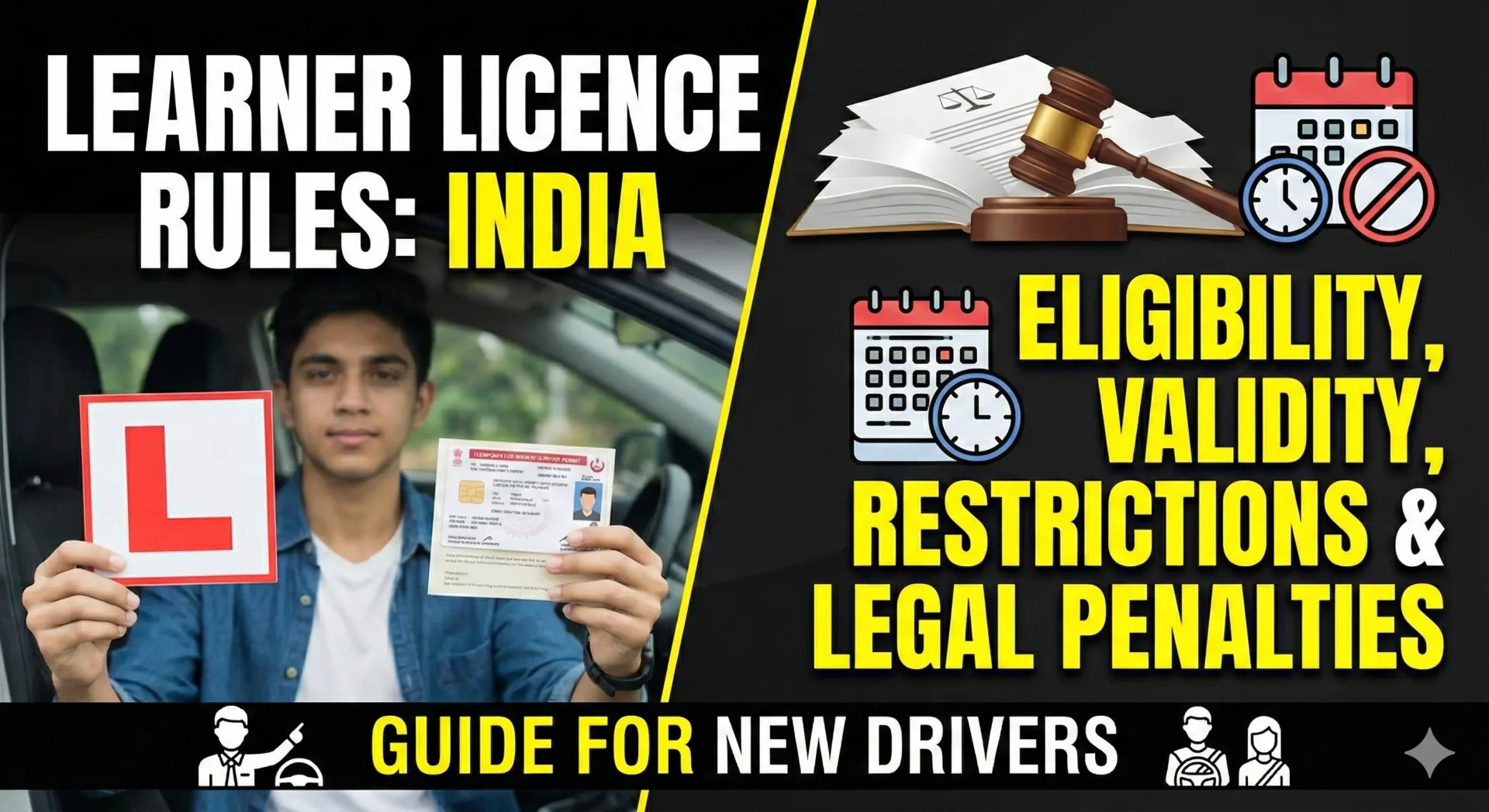 Learner Licence Rules in India - Eligibility, Validity, Restrictions & Legal Penalties